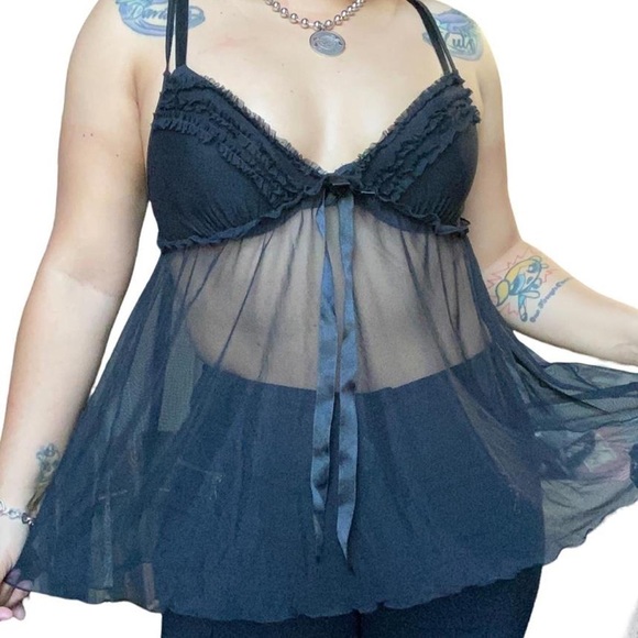 Other - Goth mesh babydoll by Cassandra Intimates